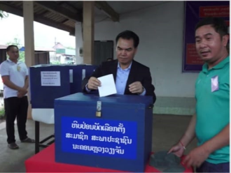 Senior Official Casts Ballot in Vientiane as Laos Holds 10th National Assembly Election